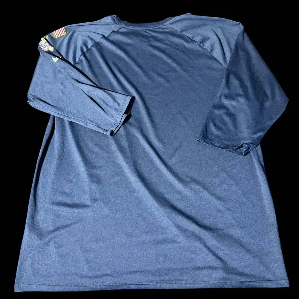Nike Seattle Seahawks NFL On-Field Salute To Service 3/4 Raglan Camo Tee XXL